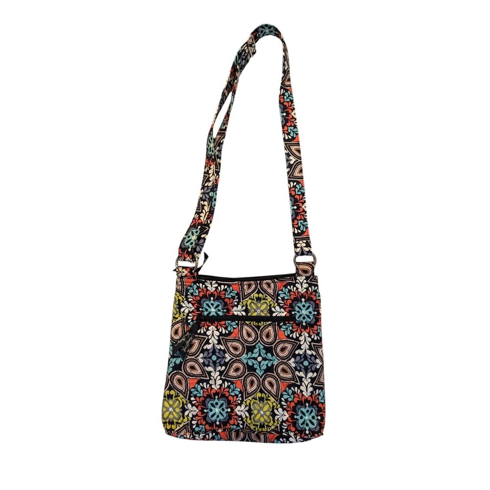 Vera Bradley Triple Zip Hipster Crossbody Sierra Bag Shoulderbag Retired